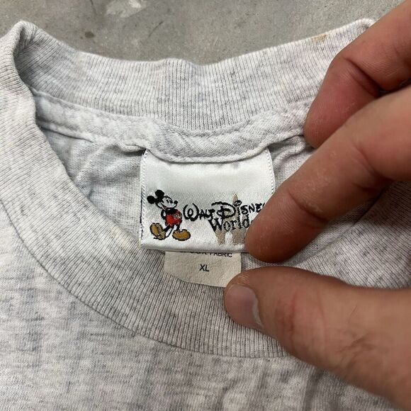 VINTAGE 90s Disney Magic Music Days Shirt Size Extra Large XL Gray Mickey Mouse - Picture 5 of 6
